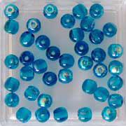 Glass bead blue