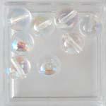 Glasperle transparent