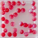 Glass Bead Matte Red