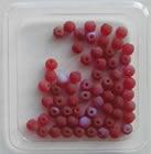 Glass Bead Matte Dark Red