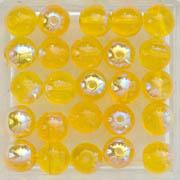 Glasperle gelb