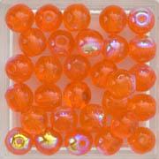 Glasperle Orange
