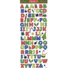 Stickers alphabet christmas
