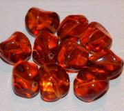 Glass bead pebble 15 mm