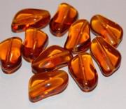 Glasperle Leberform 10 x 17 mm