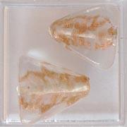 Glasperle Transparentes Dreieck