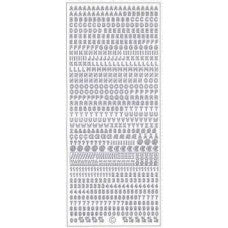Small alphabet sticker sheet