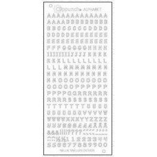 Clip punch alphabet sticker sheet