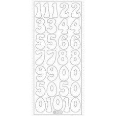 Large number sticker sheet