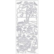 Palm tree sticker sheet
