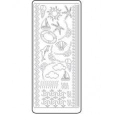 Sticker sheet sea silver