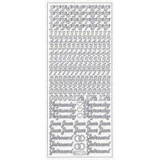 Sticker sheet numbers anniversary