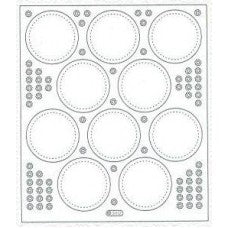 Transparent circle stickers