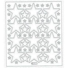 Transparent star stickers