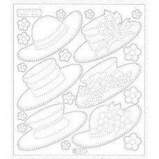 Transparent hat stickers