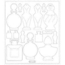 Transparent perfume bottle stickers