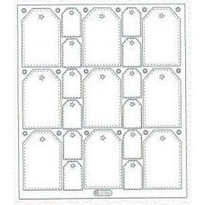 Transparent label corner stickers