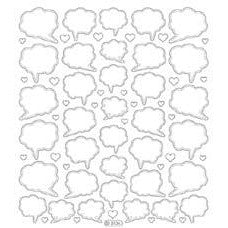 Stickers transparent clouds gold