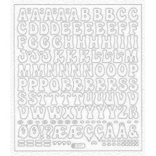 Transparent alphabet stickers