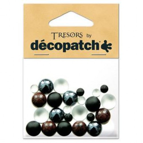 Tresors Round Mother of Pearl Rhinestone