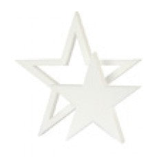 Styrofoam Christmas star open and closed