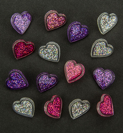 BAND-IT loom charms glitter hearts