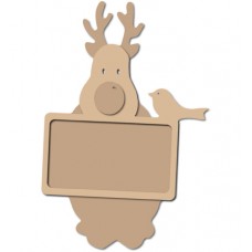 Reindeer with blackboard foil
