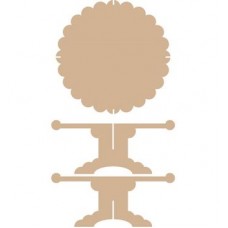 3D cupcake plateau