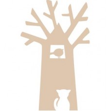 Tree cat & bird