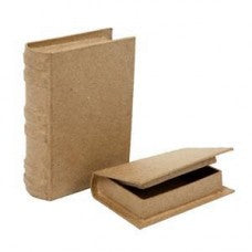 Paper mache book set of two