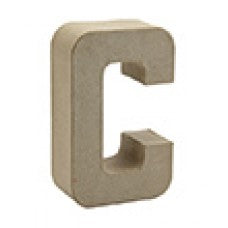 Buchstabe C aus Pappmaché