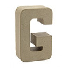 Buchstabe G aus Pappmaché