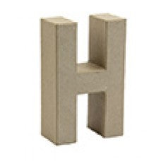 Buchstabe H aus Pappmaché
