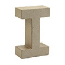 Buchstabe I aus Pappmaché