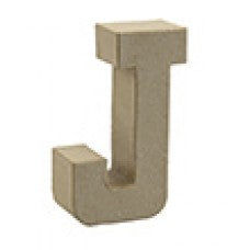 Buchstabe J aus Pappmaché