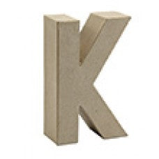 Buchstabe K aus Pappmaché