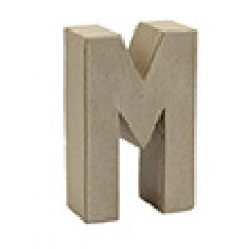 Letter M paper mache