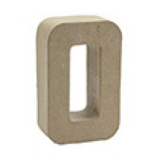 Buchstabe O aus Pappmaché