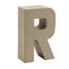 Buchstabe R aus Pappmaché