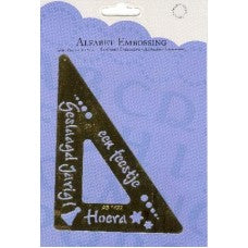 Alphabet embossing a party..