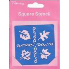 Embossing stencil leaves
