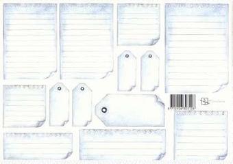 Marjoleine memo cutting sheet blue