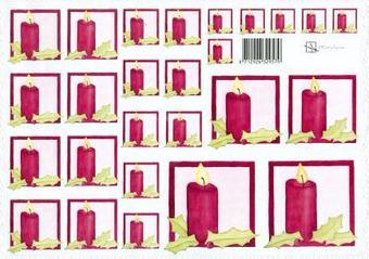 Marjoleine pink candle cutting sheet
