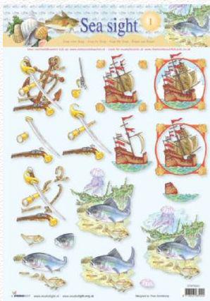 Cutting sheet Sea sight 1