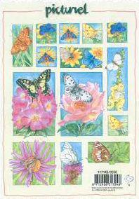 Cutting sheet Picturel butterflies