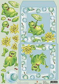 Cutting sheet frog envelope