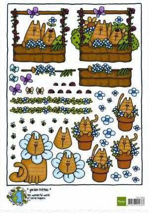 Cutting sheet Corries Garden Kitties