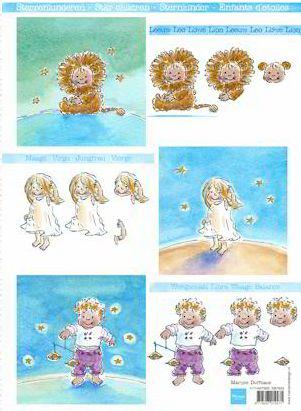 Cutting sheet Star Children 3