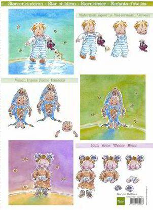 Cutting sheet Star Children 1
