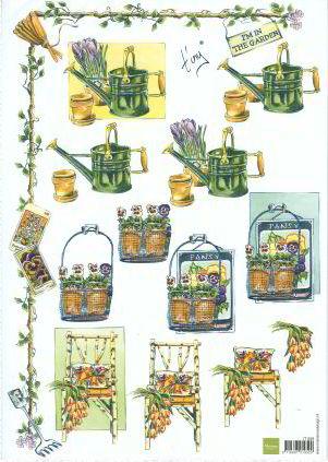 Cutting sheet garden chair